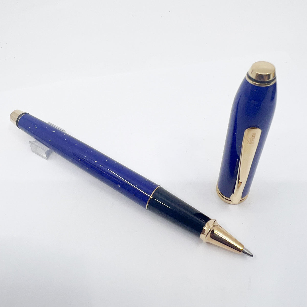 Cross Townsend Special Edition Blue Lapis Lazuli/22K Gold Dust Rollerball - Circa 1998