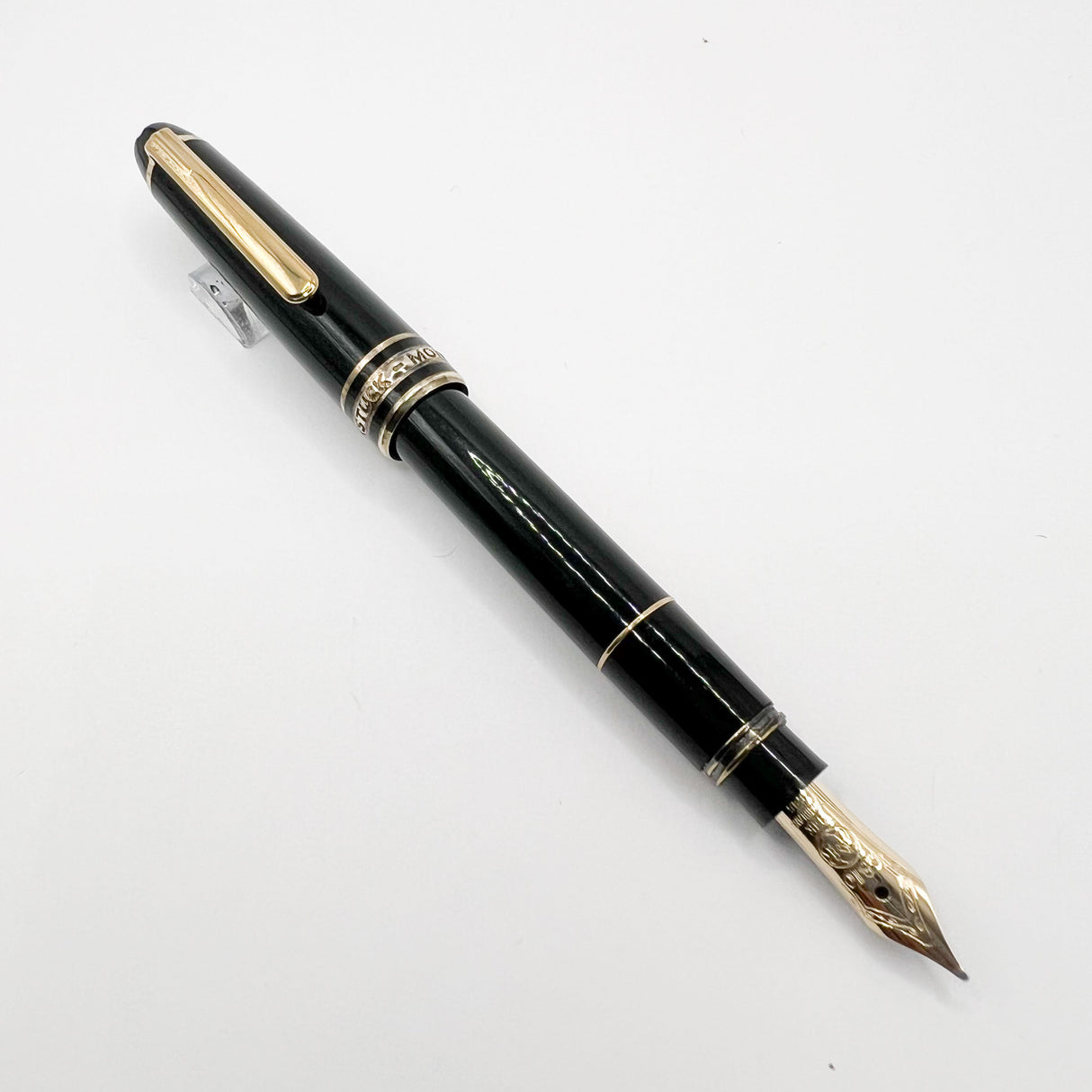 Montblanc Meisterstuck Mozart Black Resin Fountain Pen - Medium 14kt Gold Nib