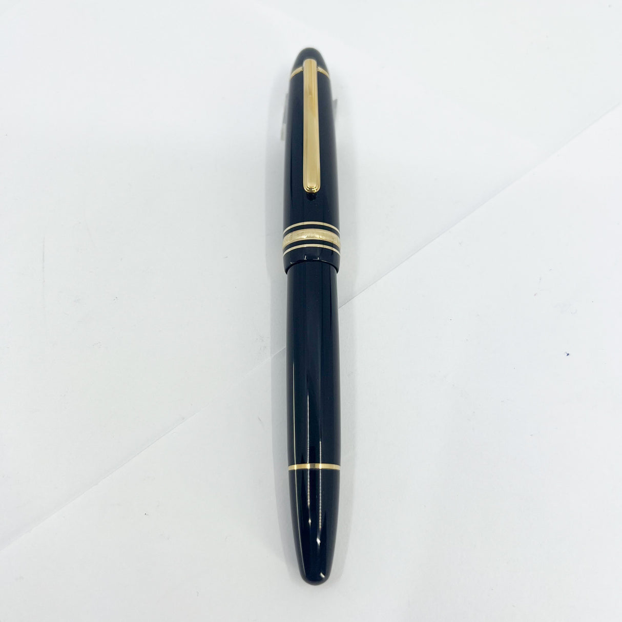 Montblanc Meisterstuck Black Resin #146 LeGrand Fountain Pen - Fine 14kt Gold Nib