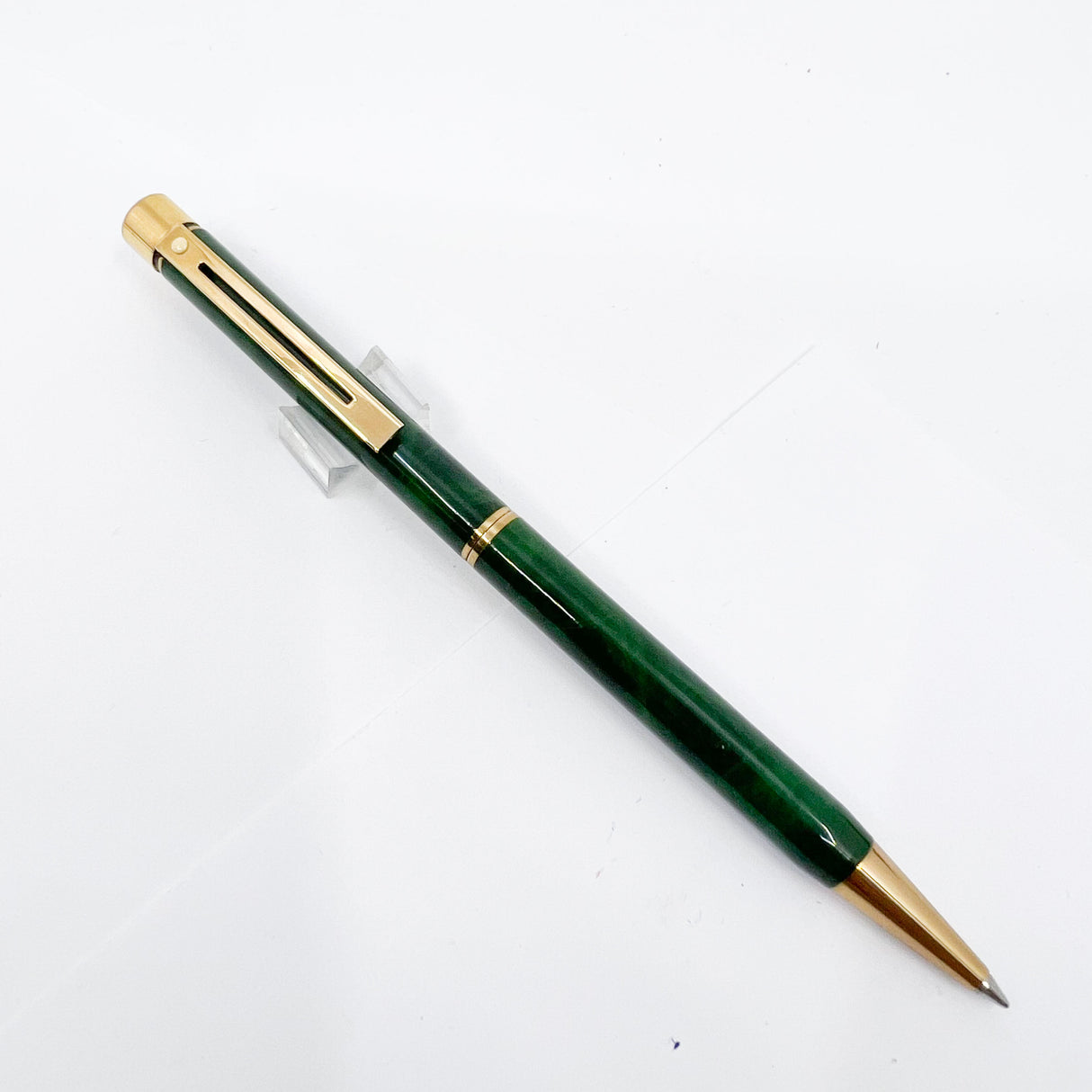Sheaffer Targa Marbled Green Ronce Lacque Ballpoint Pen
