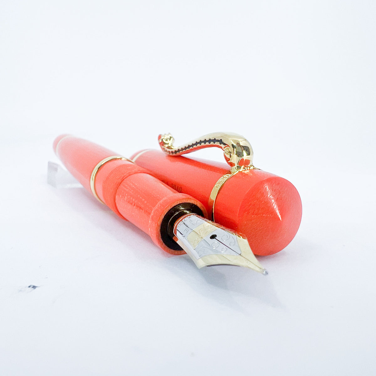 Bexley 2010 Owner's Club Limited Edition Orange Fountain Pen - Fine 18kt Gold Nib