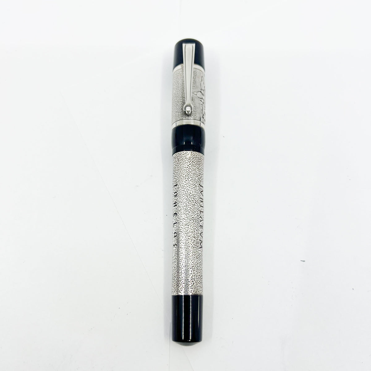 Delta Jubileum 2000 Sterling Silver Lever-Fill Limited Edition Fountain Pen - Medium 18kt Gold Nib