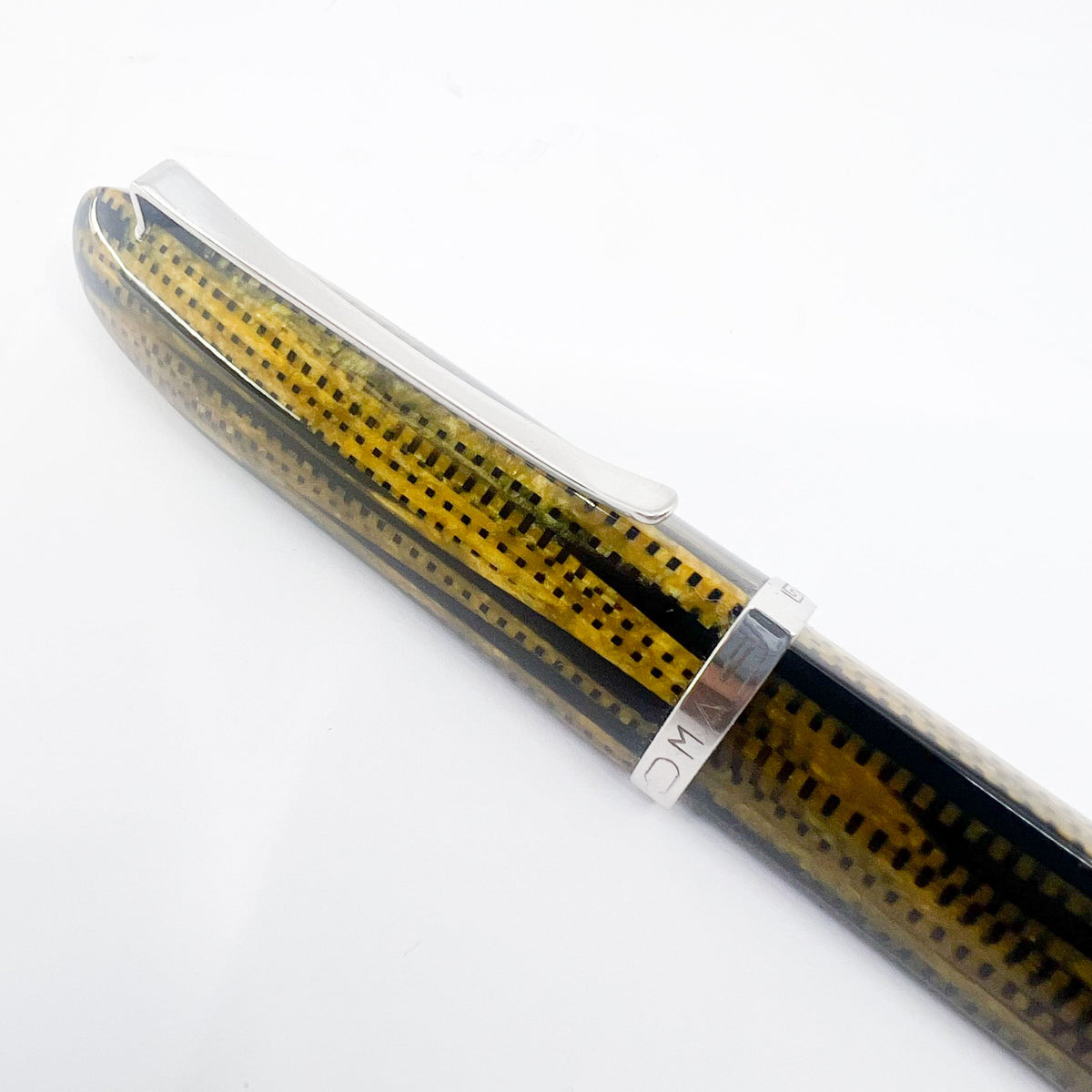 Omas #360 Triangular Burkina Celluloid Fountain Pen - The Scarcest of the Modern OMAS Celluloid Designs - Flexible Medium 18kt Gold Nib