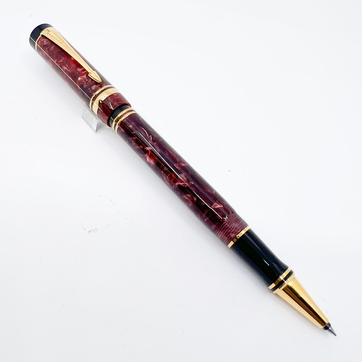 Parker Duofold Marbled Maroon Rollerball (Circa 1991)