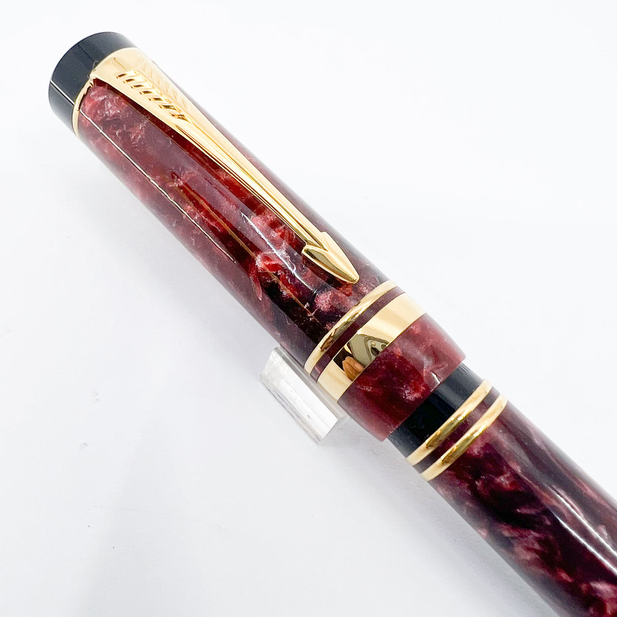 Parker Duofold Marbled Maroon Rollerball (Circa 1991)