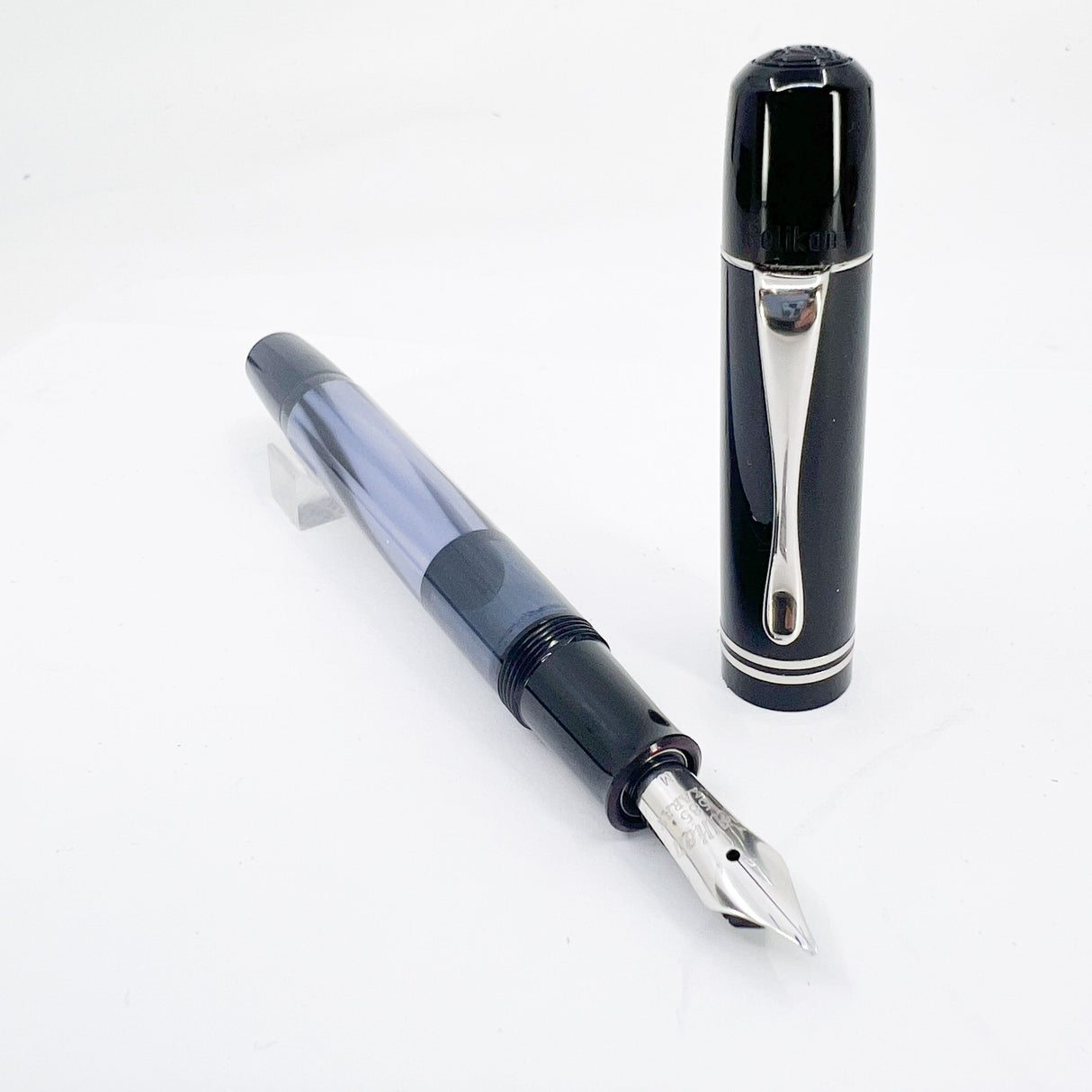 Pelikan M101N Grey-Blue Special Edition Fountain Pen - Medium 14kt Gold Nib