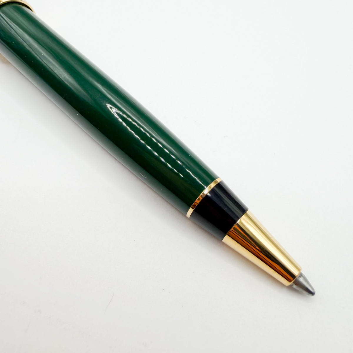 Aurora Optima Solid Green Auroloide Ballpoint Pen Circa 2000