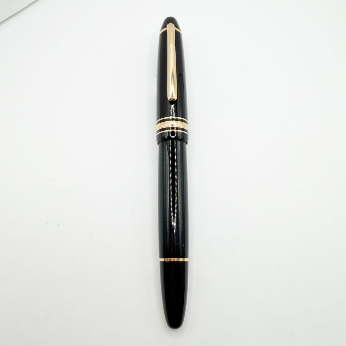 Montblanc Meisterstuck Black Resin #146 LeGrand Fountain Pen - Fine 14kt Gold Nib