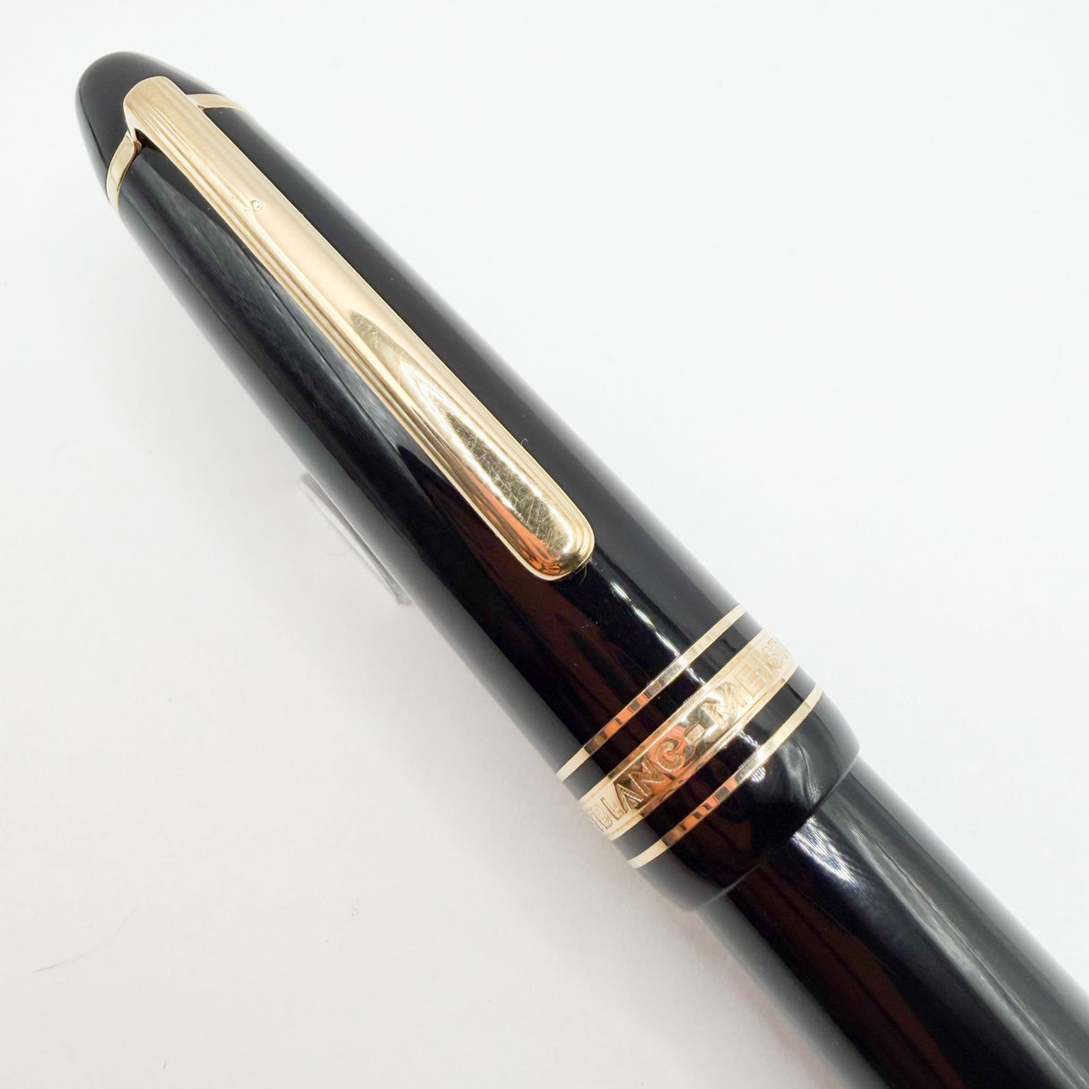 Montblanc Meisterstuck Black Resin #146 LeGrand Fountain Pen - Fine 14kt Gold Nib