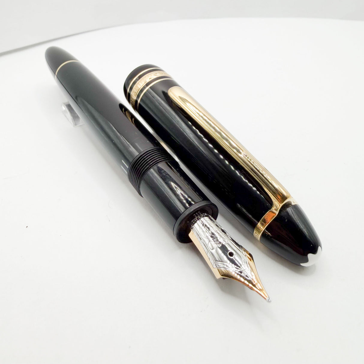 Montblanc Meisterstuck Black Resin #146 LeGrand Fountain Pen - Fine 14kt Gold Nib