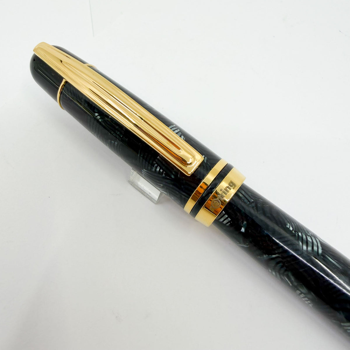 Rotring (German for "Red Ring") Tintenkuli "1928" Celluloid Limited Edition Fountain Pen Celebrating 70 Years of Rotring Pen Production - Medium 18kt Gold Nib + an Interchangeable Stylographic Tubular Point