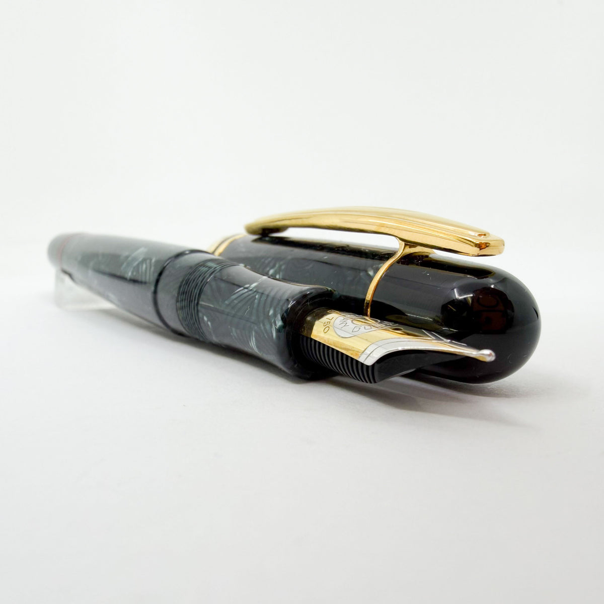 Rotring (German for "Red Ring") Tintenkuli "1928" Celluloid Limited Edition Fountain Pen Celebrating 70 Years of Rotring Pen Production - Medium 18kt Gold Nib + an Interchangeable Stylographic Tubular Point