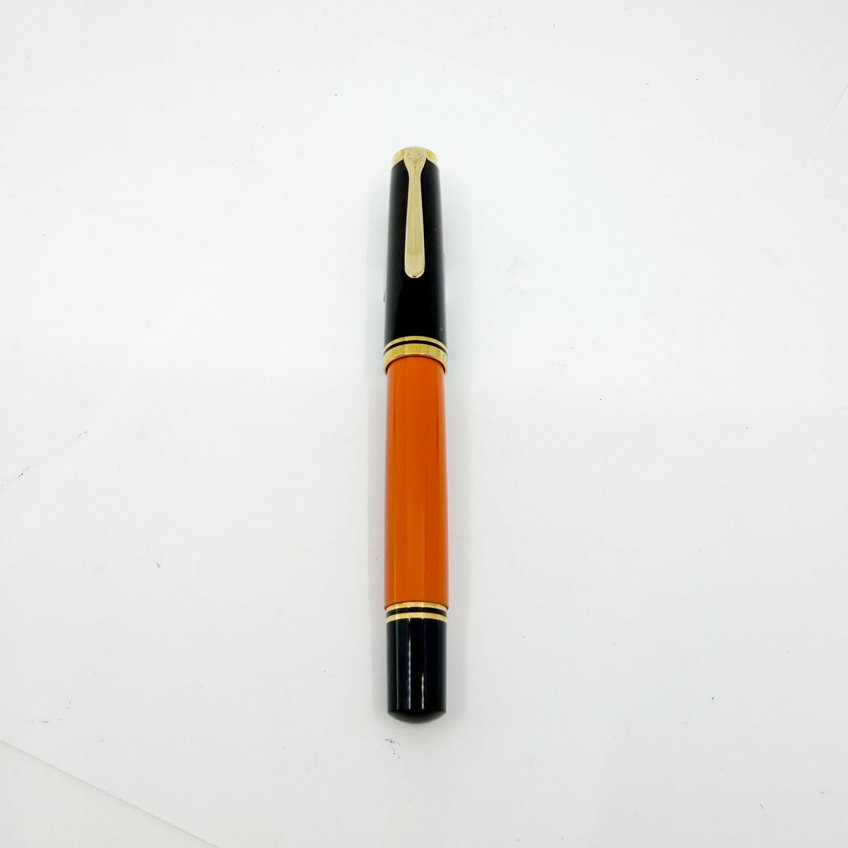 Pelikan M800 Souveran Burnt Orange Fountain Pen - Broad 18kt Gold Nib