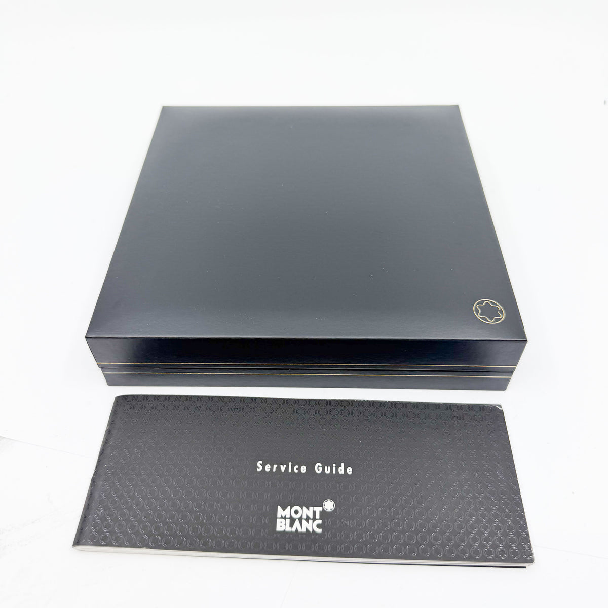 Montblanc Meisterstuck Solitaire Le Grand 146 Black Resin & Gold Plated Striped Filigree Fountain Pen - Fine 18kt Gold Nib