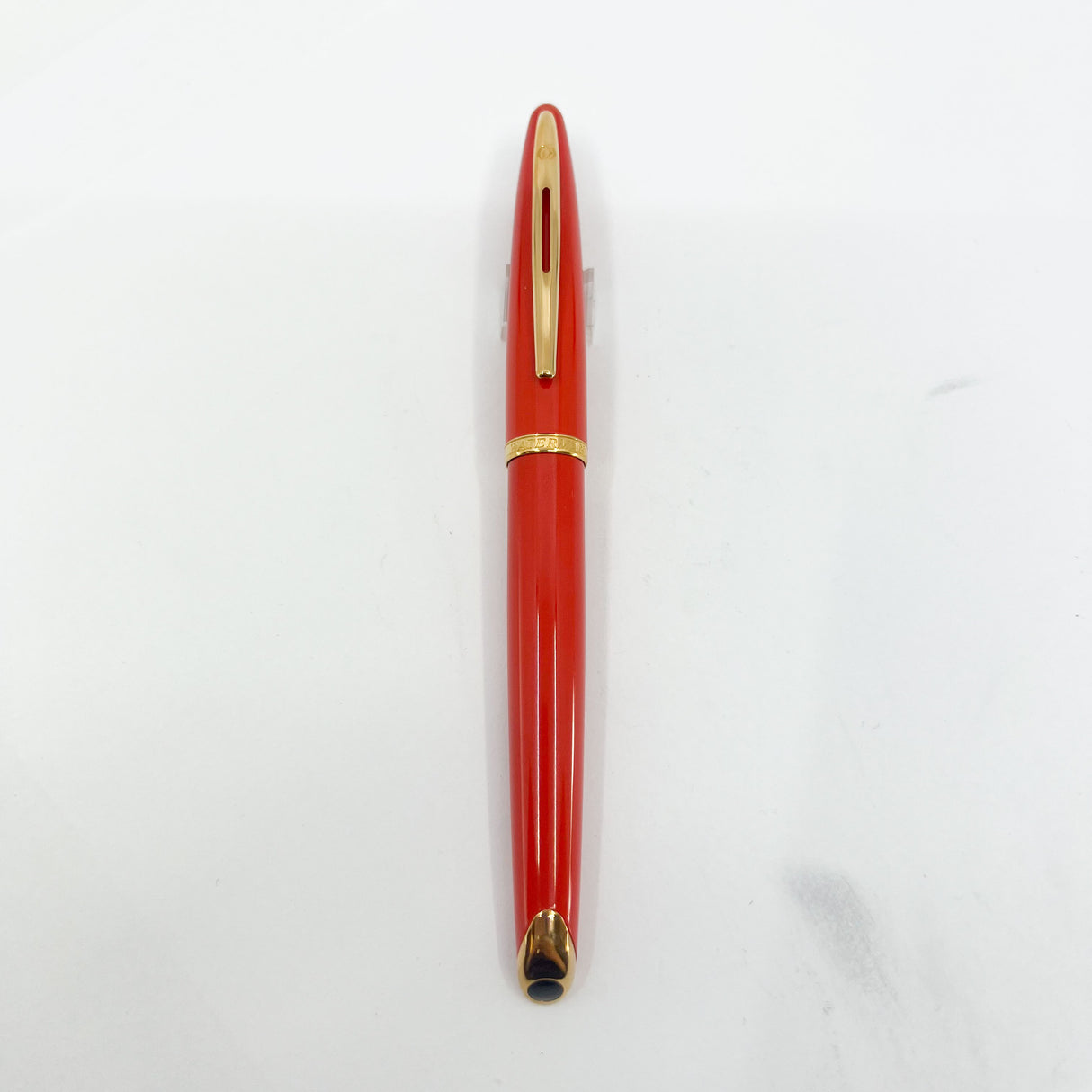 Waterman Carene Orange Coral Lacquer Fountain Pen - Fine 18kt Gold Nib