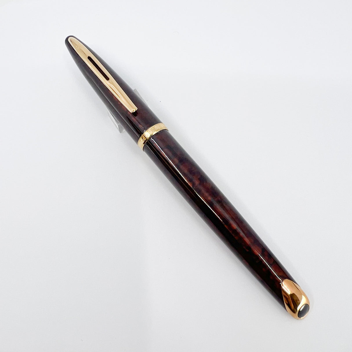 Waterman Carene Amber Shimmer Lacquer Fountain Pen (Now Known as Marine Amber) - Extra Fine 18kt Gold Nib