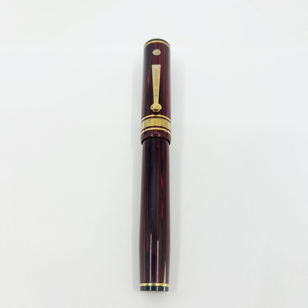 Wahl-Eversharp Decoband Rosewood Ebonite Fountain Pen - Semi-Flex Medium 14kt Gold Nib
