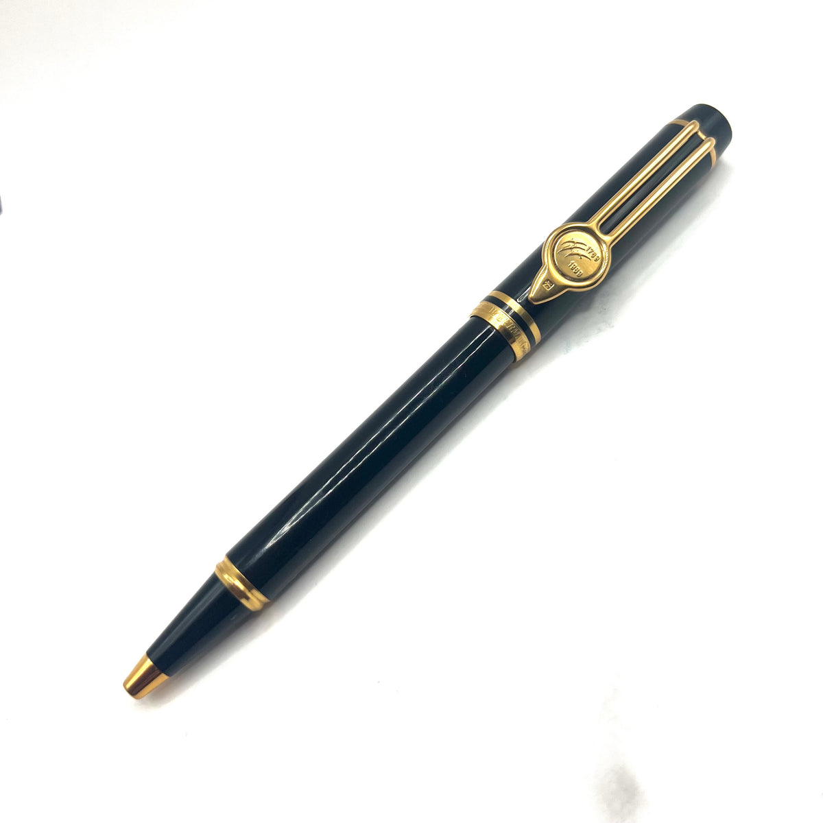 Waterman French Bi-Centennial Ballpoint Pen - Smooth Black Lacquered