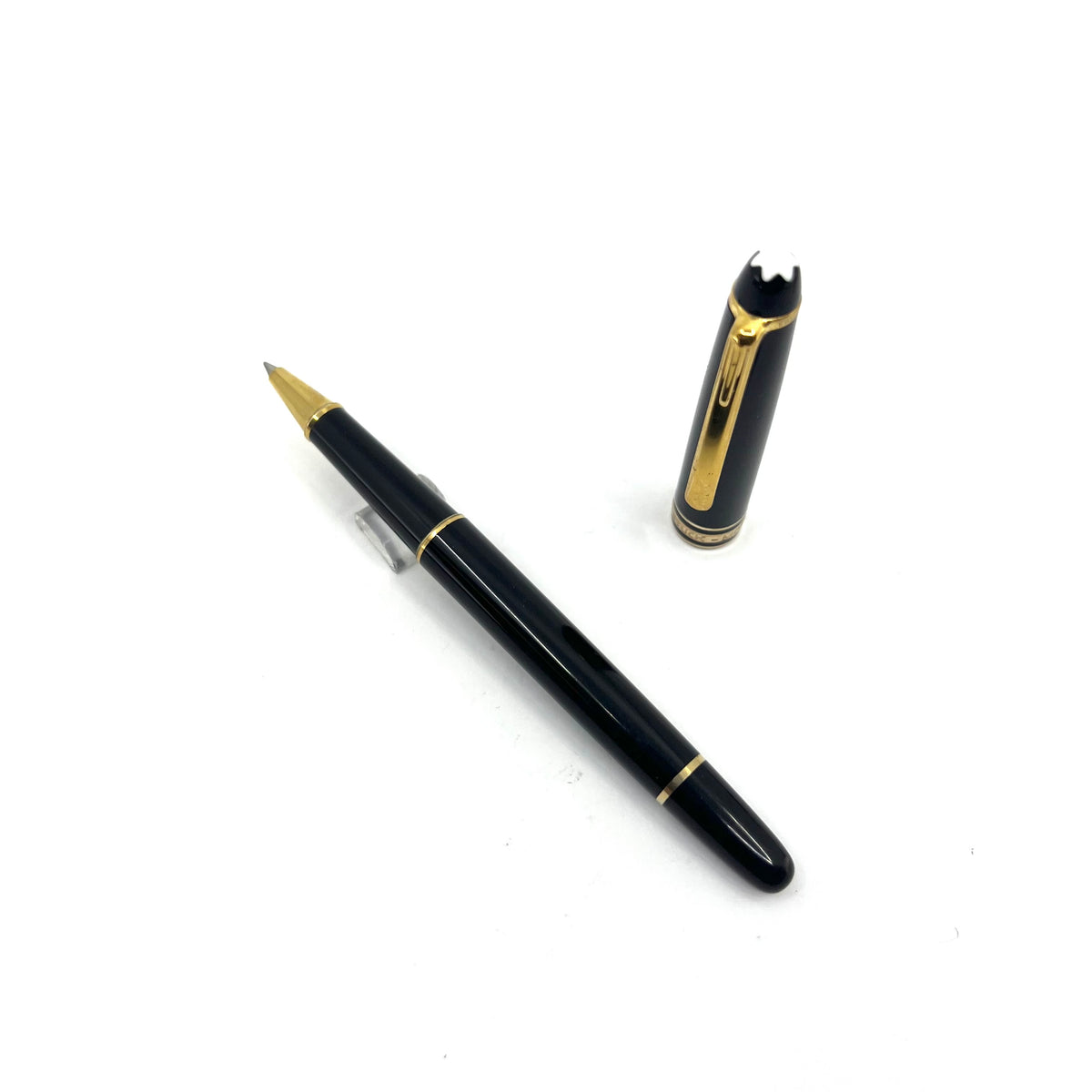 Montblanc Meisterstuck Classique #163 Black Resin Rollerball - Yellow Gold-Plated Trim