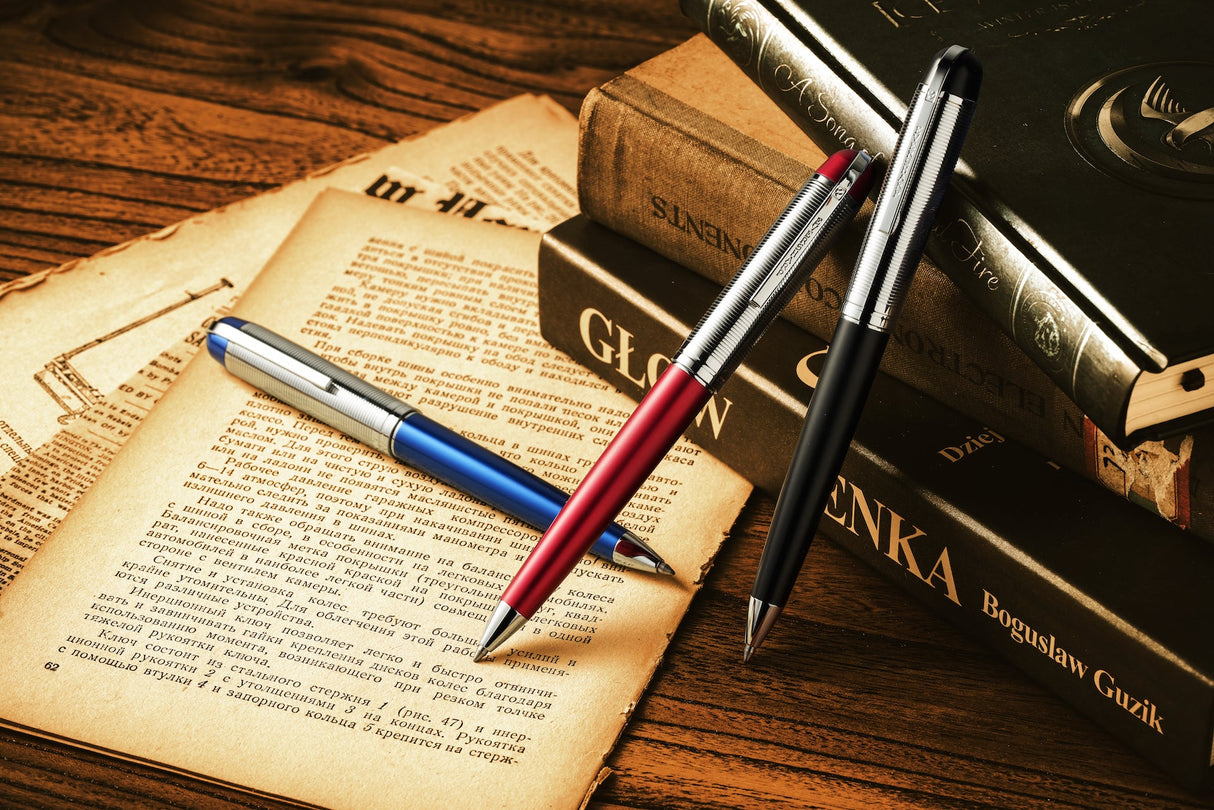 Wahl-Eversharp Skyline Blue Presentation Gold Cap - Ballpoint Pen