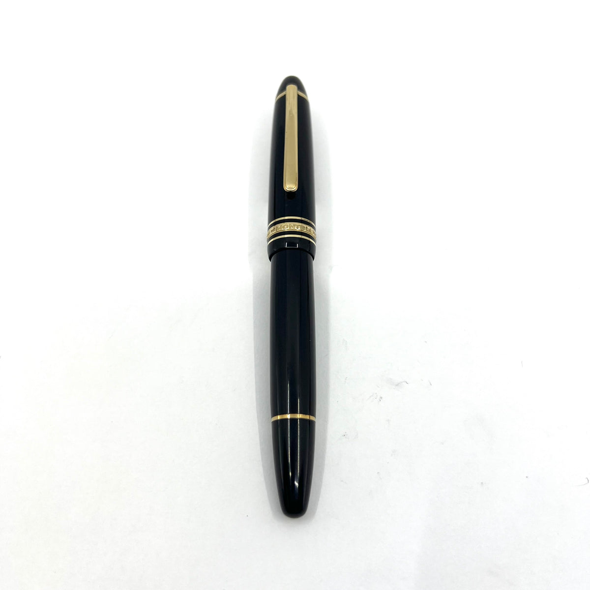 Montblanc #146 LeGrand Meisterstuck Black Resin Fountain Pen - Flexible Broad 14kt Gold Nib
