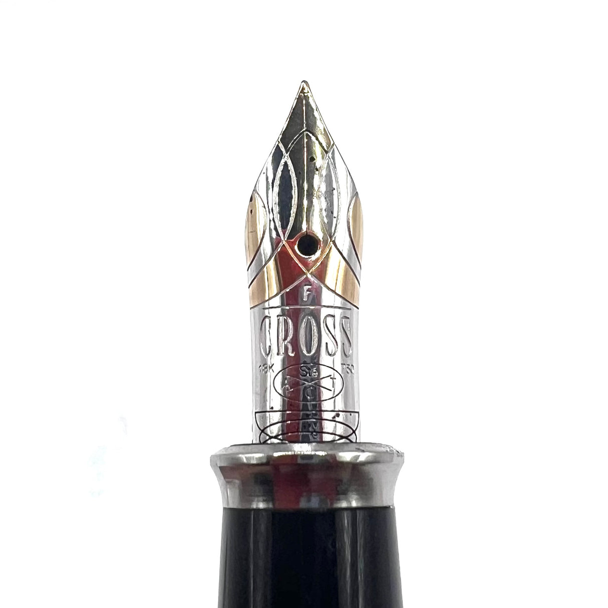 Cross Townsend Sterling Silver Fountain Pen - Made for 25th Anniversary of Joon Pens(NYC)- Fine 18kt Gold Nib