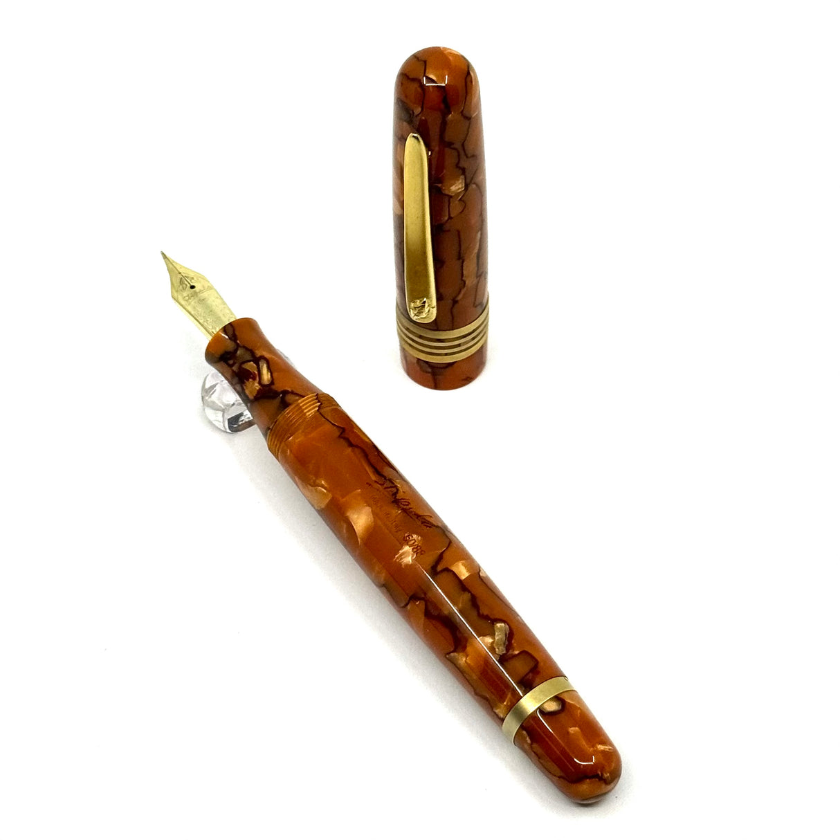 Stipula Etruria Valtiberina Alter Ego Celluloid Ltd Ed. Fountain Pen - Fine 14kt Gold Nib