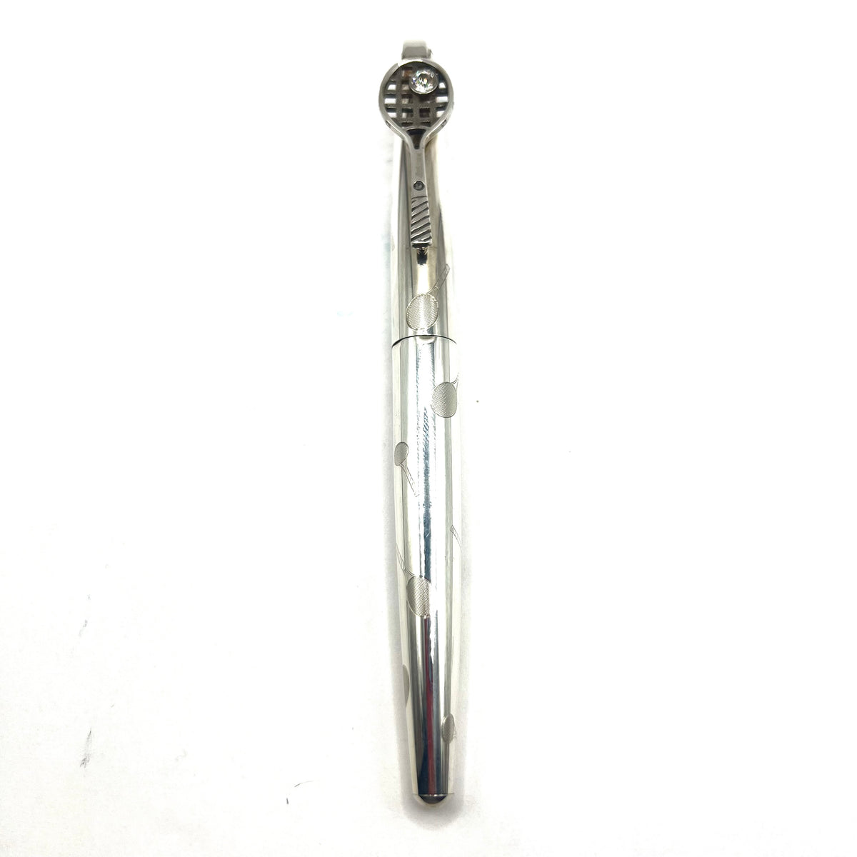 Cross Tennis Hall of Fame Sterling Silver Limited Edition Fountain Pen - Medium 18kt Gold Nib