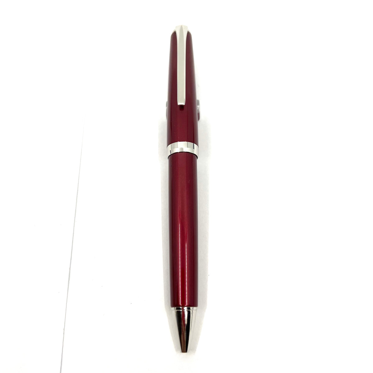 Pilot Burgundy Red Falcon II Metal Ballpoint Pen