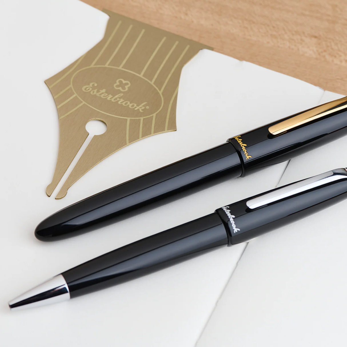 Esterbrook Estie Ebony with Gold Trim Fountain Pen Collection