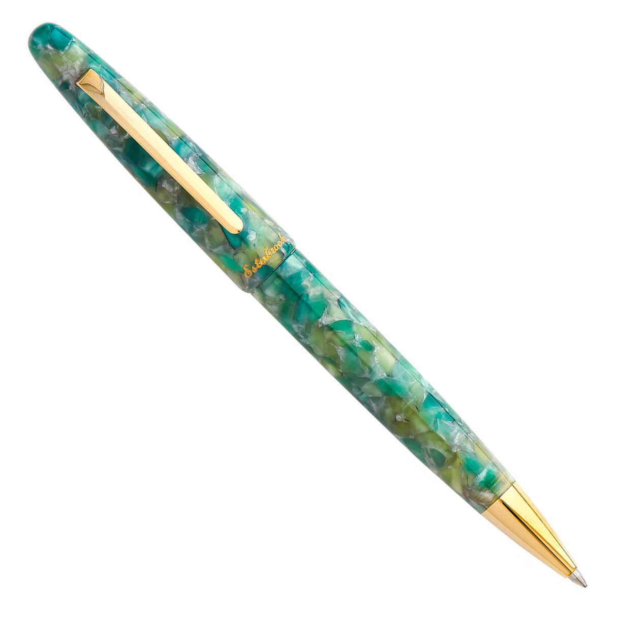 Esterbrook Estie Sea Glass Gold Trim Ballpoint Pen Collection