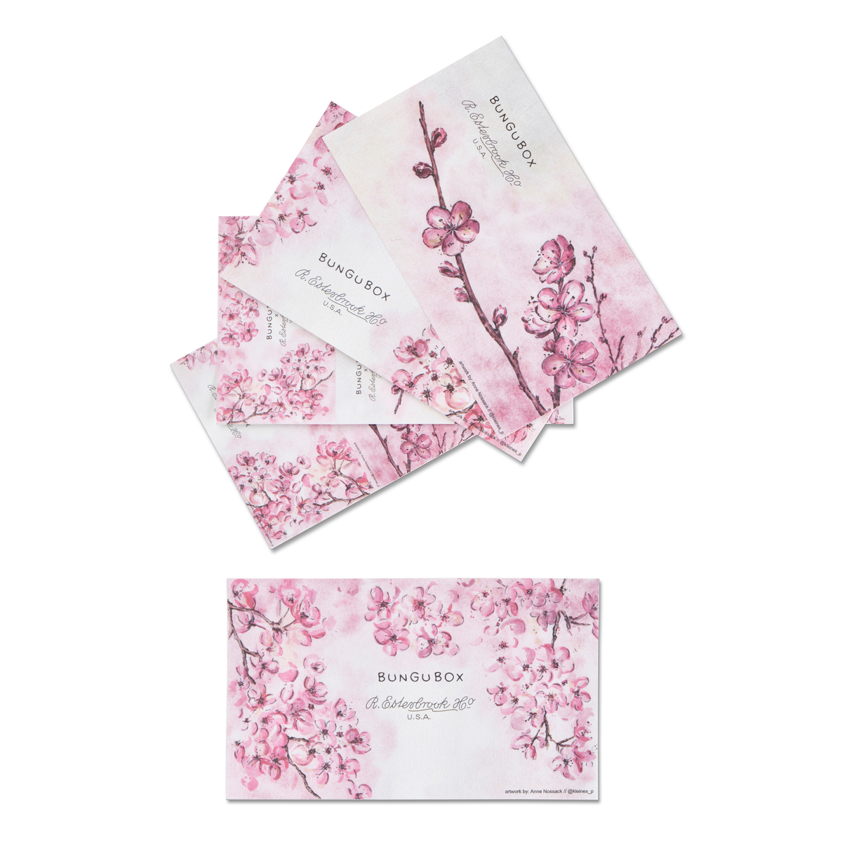Esterbrook Estie BUNGU Kachofugetsu Flower Blotter Paper Collection