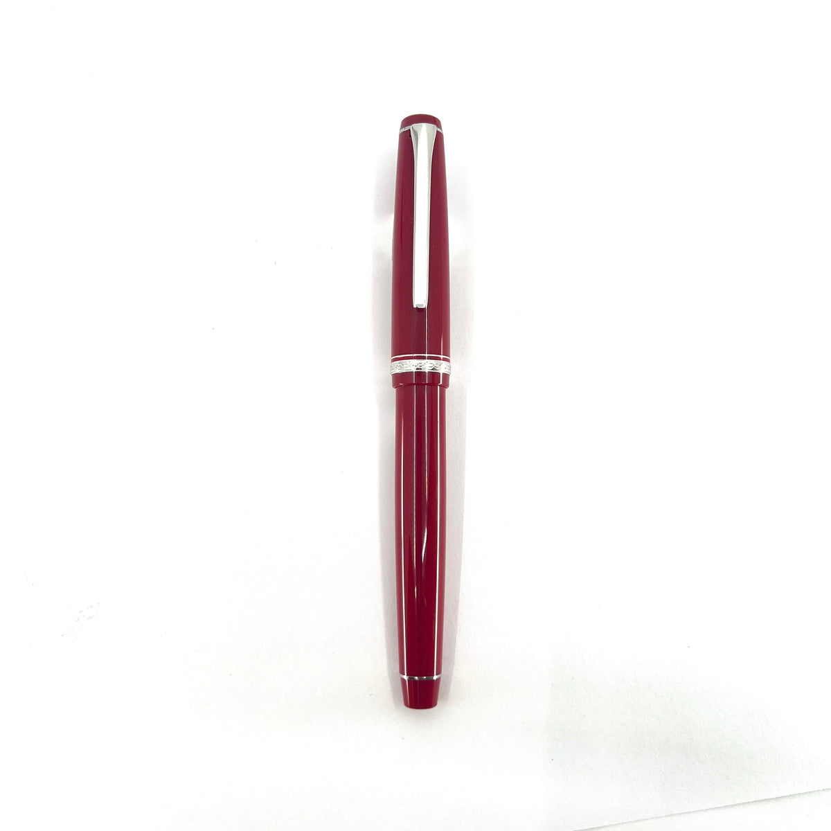 Pilot Red Resin Falcon Fountain Pen - Flexible Broad 14kt Gold Nib