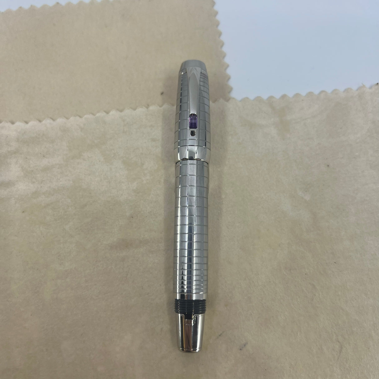 Montblanc Boheme Steel Noir Fountain Pen - Medium 18kt Gold Nib