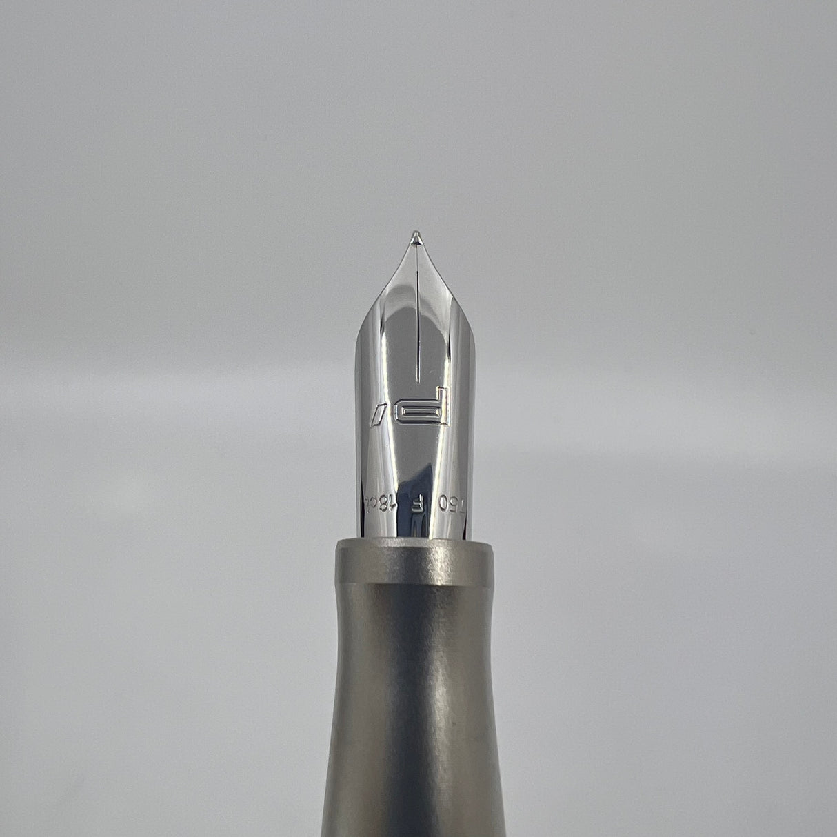 Porsche Design Tec Flex Woven Stainless Steel Barrel Fountain Pen - Fine 18 Kt Gold Nib