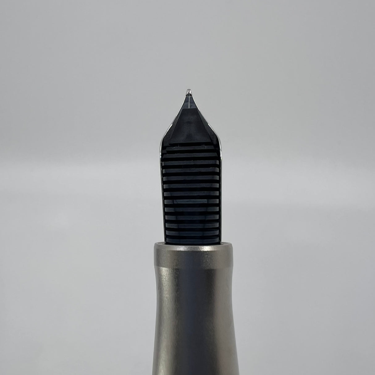 Porsche Design Tec Flex Woven Stainless Steel Barrel Fountain Pen - Fine 18 Kt Gold Nib