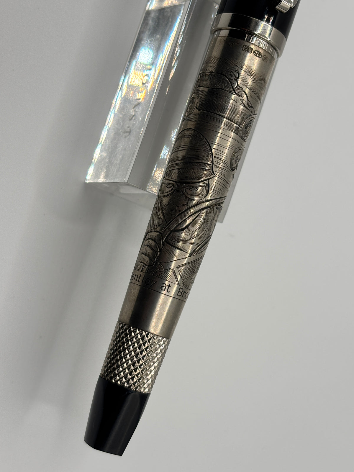 Bentley at Brooklands Special Edition Heavy Rollerball by Tibaldi (Italy) - Superb Sterling Silver .925 Overlay - Circa 2007