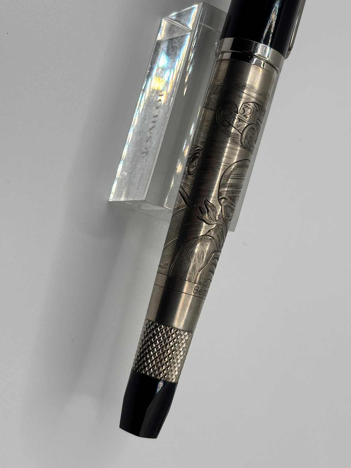 Bentley at Brooklands Special Edition Heavy Rollerball by Tibaldi (Italy) - Superb Sterling Silver .925 Overlay - Circa 2007