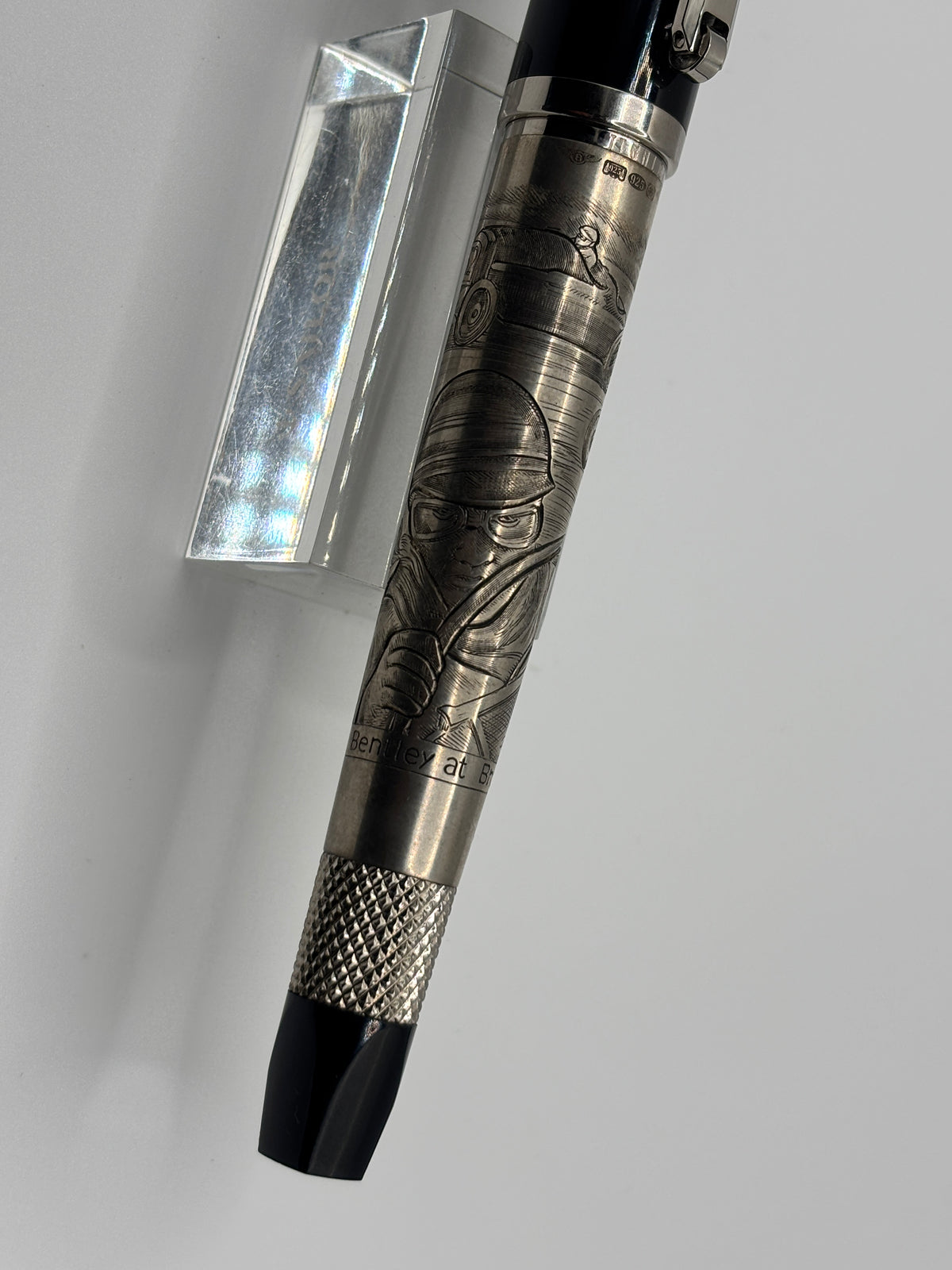 Bentley at Brooklands Special Edition Heavy Rollerball by Tibaldi (Italy) - Superb Sterling Silver .925 Overlay - Circa 2007
