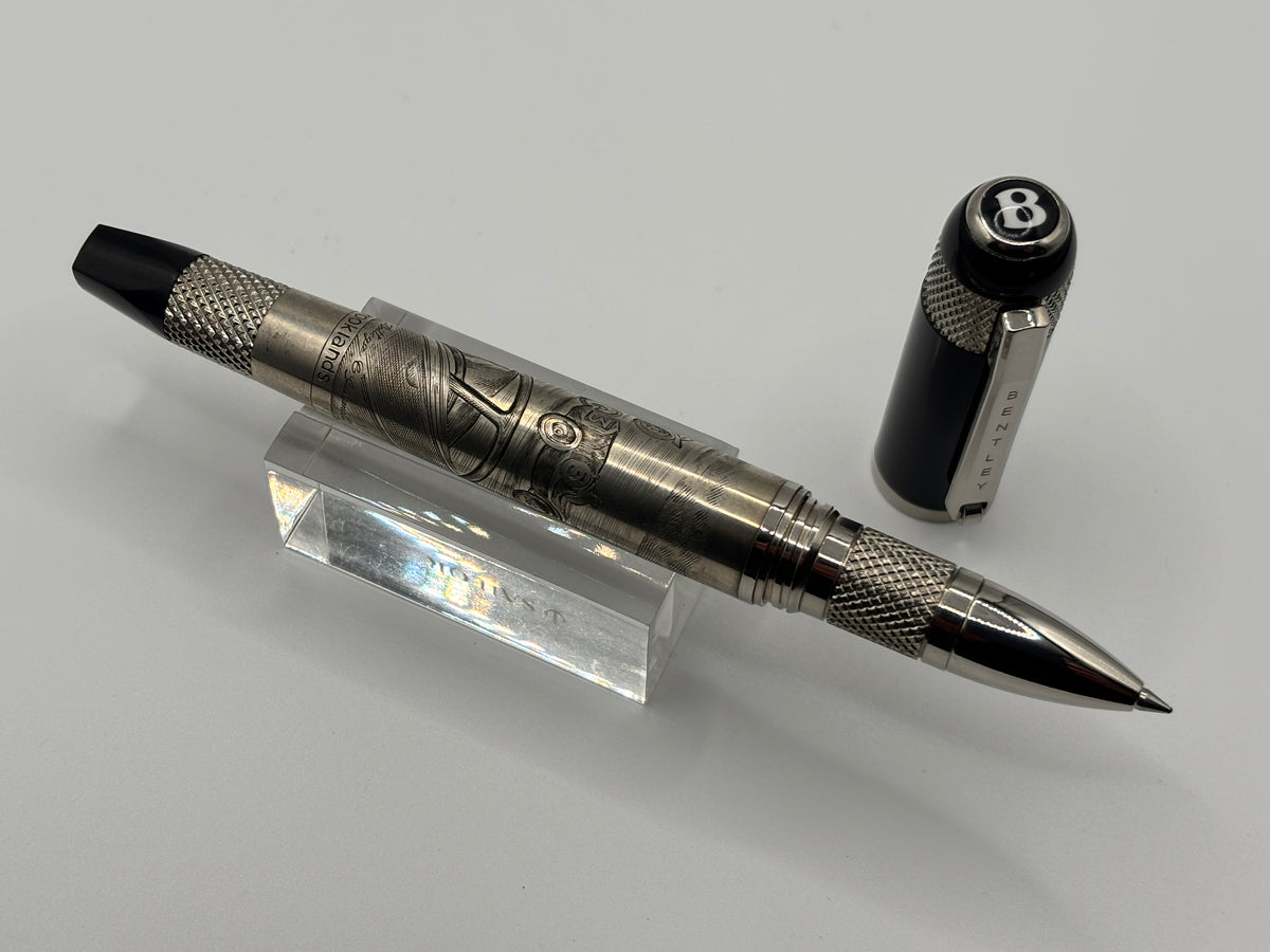 Bentley at Brooklands Special Edition Heavy Rollerball by Tibaldi (Italy) - Superb Sterling Silver .925 Overlay - Circa 2007