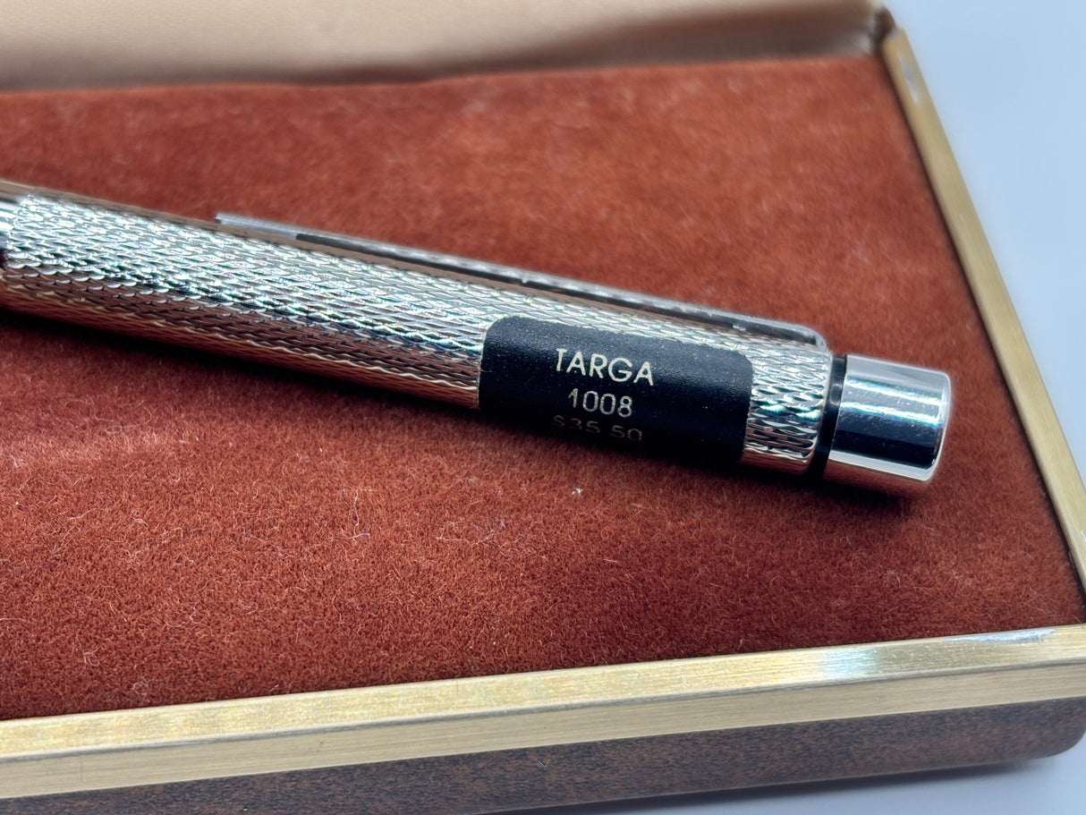 Sheaffer Targa 1008 Silver electroplated crossed lines NEW OLD STOCK - Mechanical Pencil