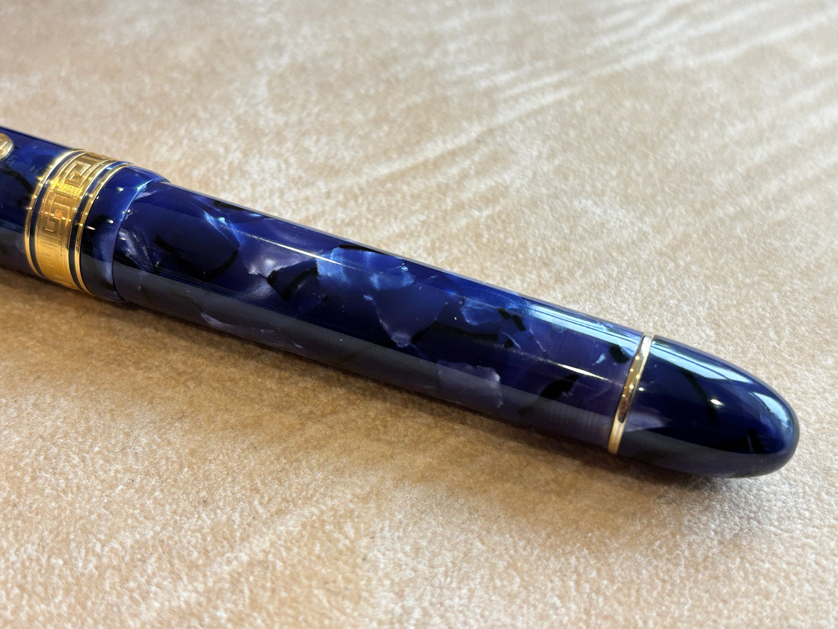 Armando Simoni Club Ogiva Extra Blue La Royale Celluloid Gold trim - circa 2017