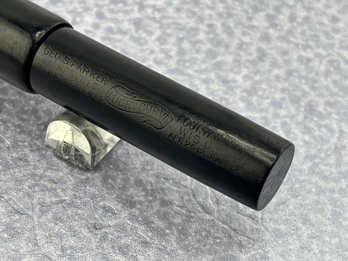 PARKER #26 Black Hard Rubber Ebonite - Fountain Pen