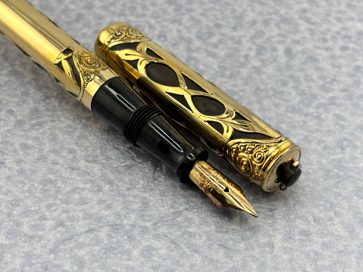 Weidlich Cincinatti Ohio Taper Barrel - Overlays cap and Barrel - Fountain Pen