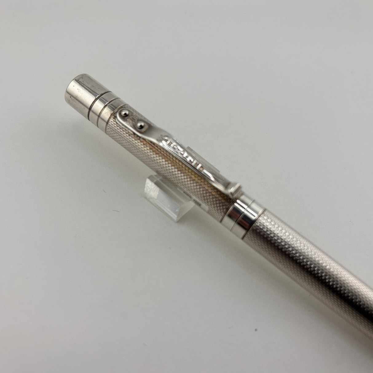 Yard O Led Viceroy Standard Barley Sterling Silver .925 Fountain Pen - Medium 18kt Gold Nib