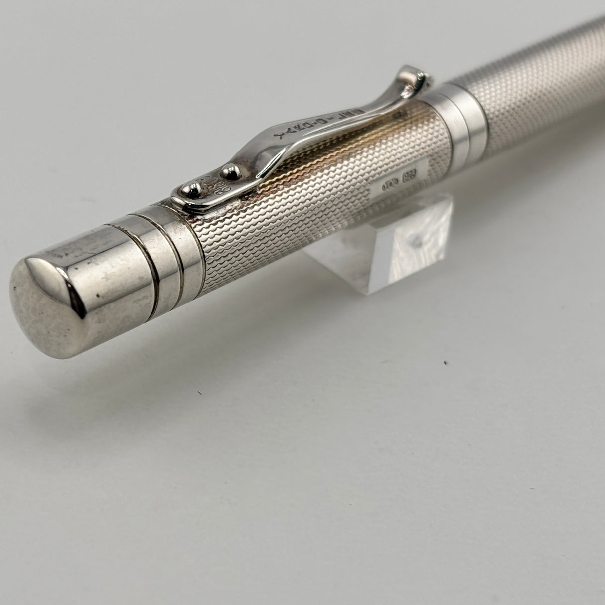 Yard O Led Viceroy Standard Barley Sterling Silver .925 Fountain Pen - Medium 18kt Gold Nib
