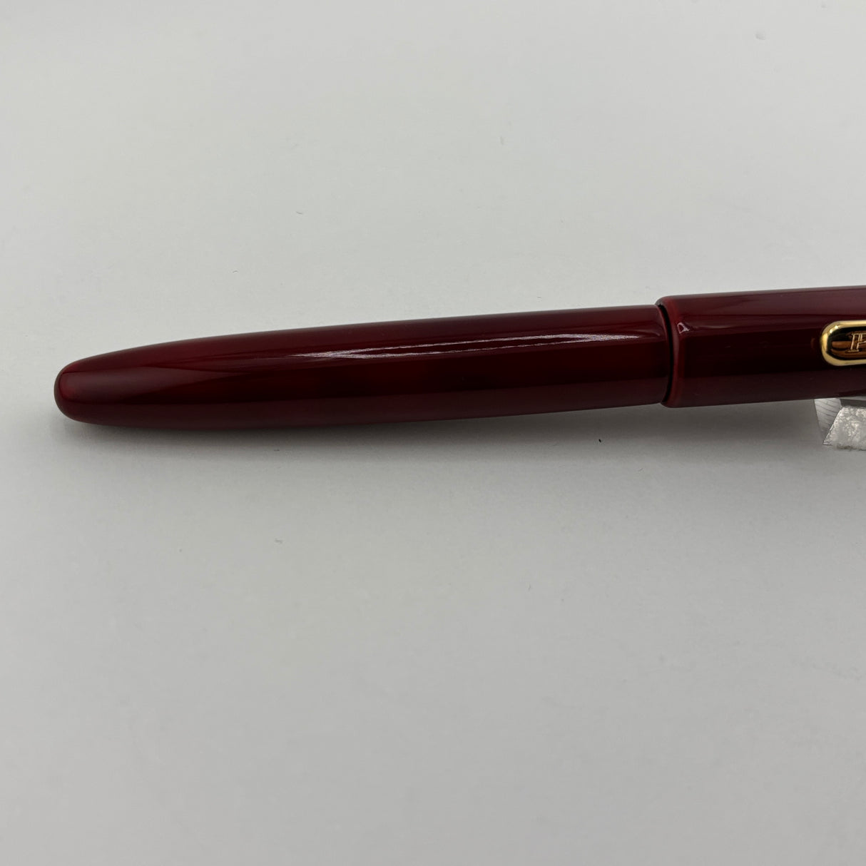 Platinum Rare Red Urushi Aka-Tamenuri Fountain Pen - Fine 18 Kt Gold Nib