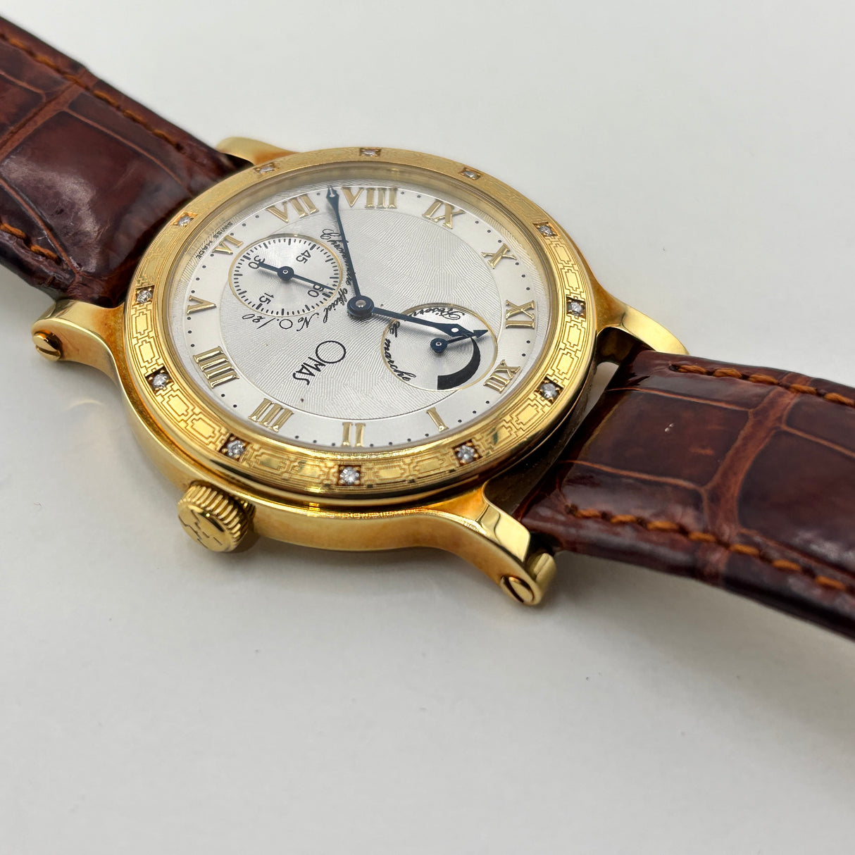 OMAS Prius Chronometer Watch - Solid Gold 18K - Extremely Rare!
