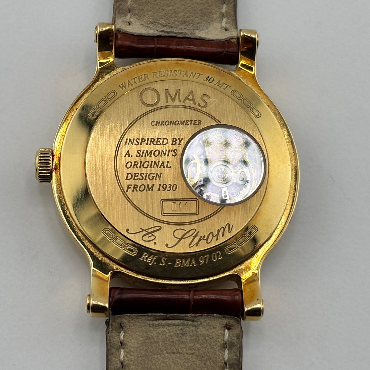 OMAS Prius Chronometer Watch - Solid Gold 18K - Extremely Rare!
