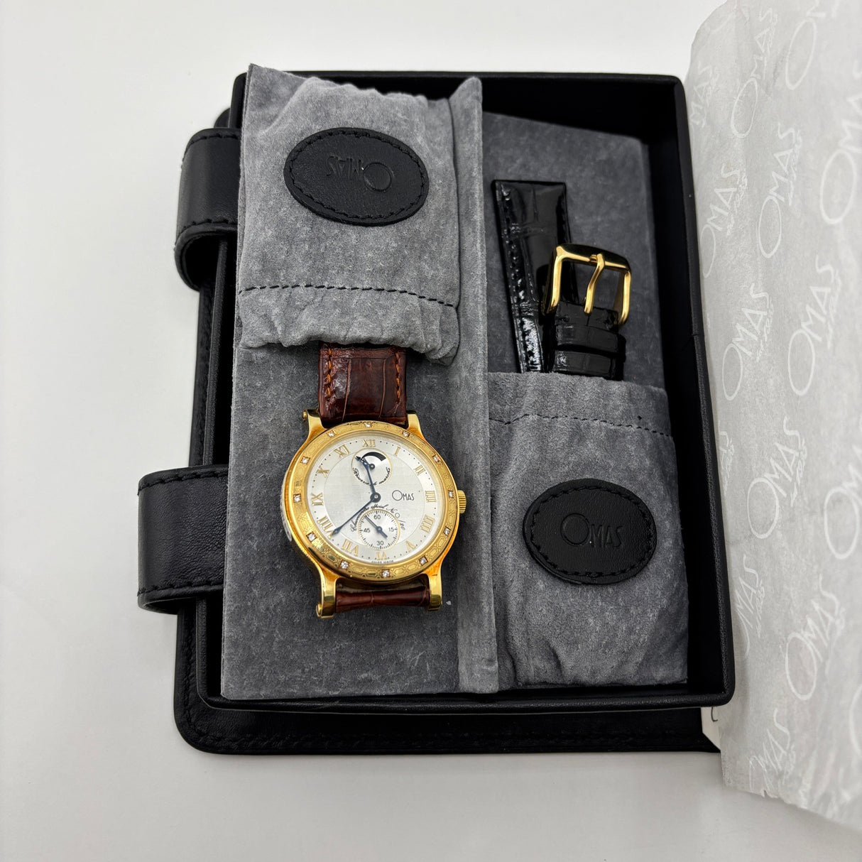 OMAS Prius Chronometer Watch - Solid Gold 18K - Extremely Rare!